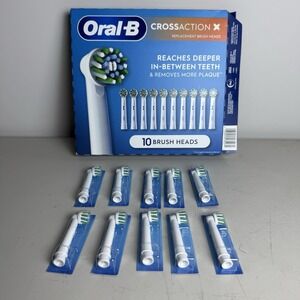 Oral-B CrossAction Replacement Brush Heads with Bacterial Protection (10-Count)